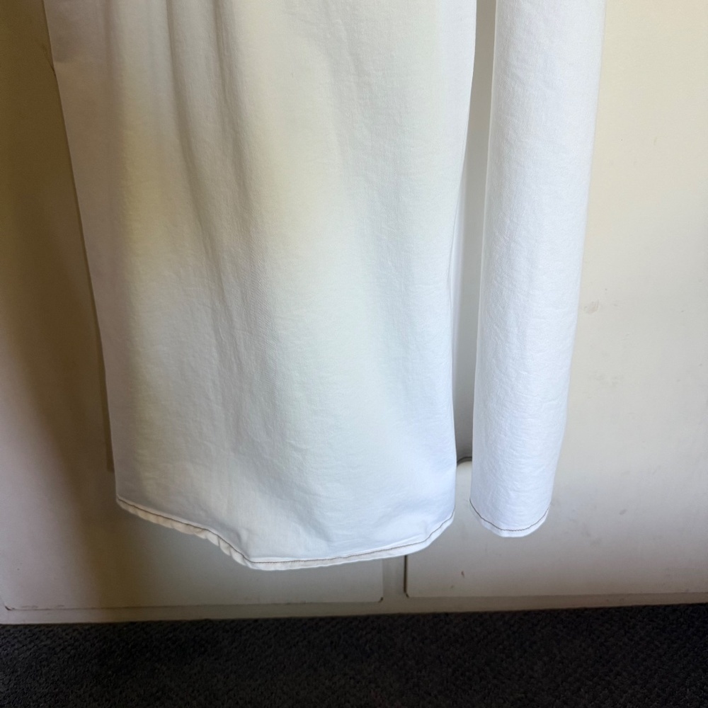 Petal & Pup Sollie White Denim Puff Sleeve Midi Dress Size XL - Picture 13 of 15